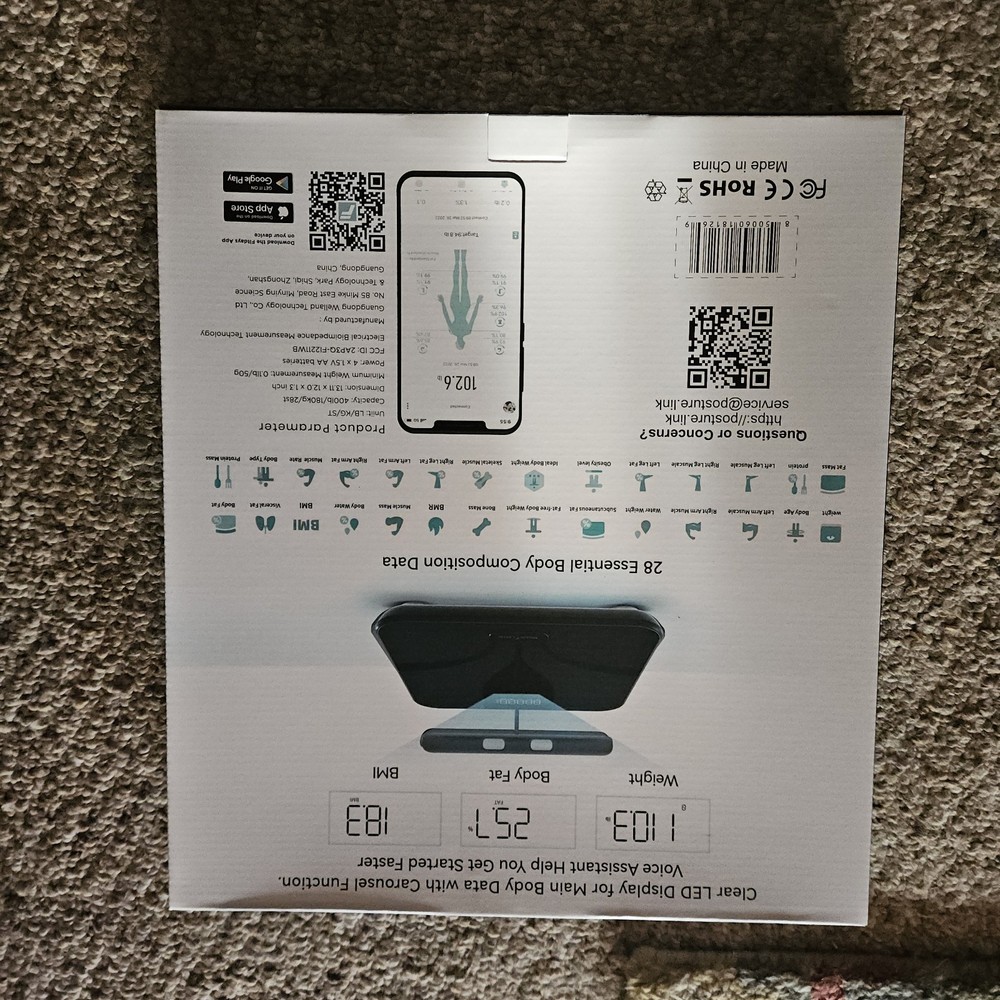 NEW Posture Smart Full Body Composition Scale FI2211WB