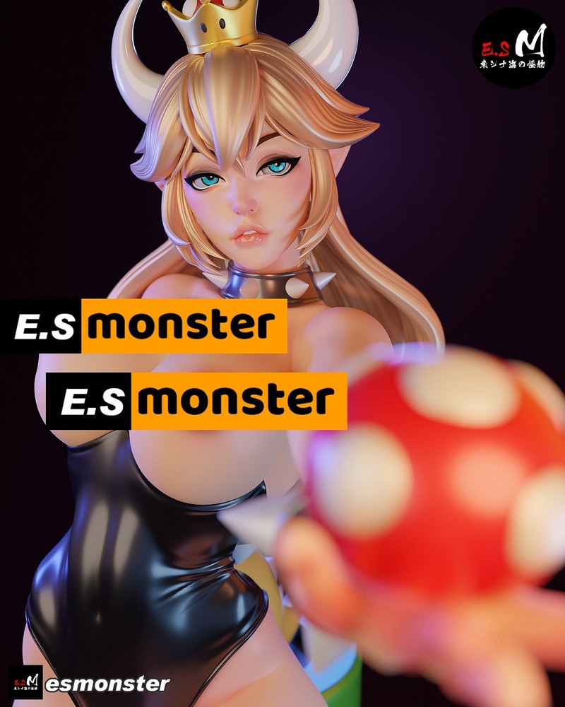 Bowsette V2 3D Printed Kit Unpainted/Unassembled