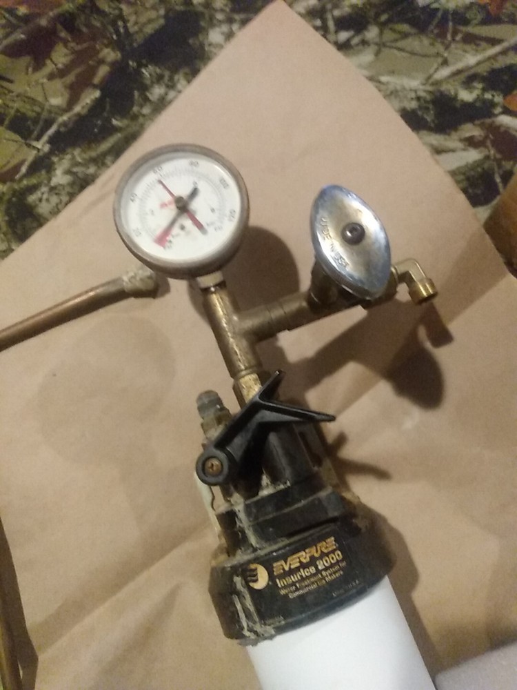 Everpure QL3B Filter Head with Mounting Bracket/Shut-Off Valve & Extra Filter