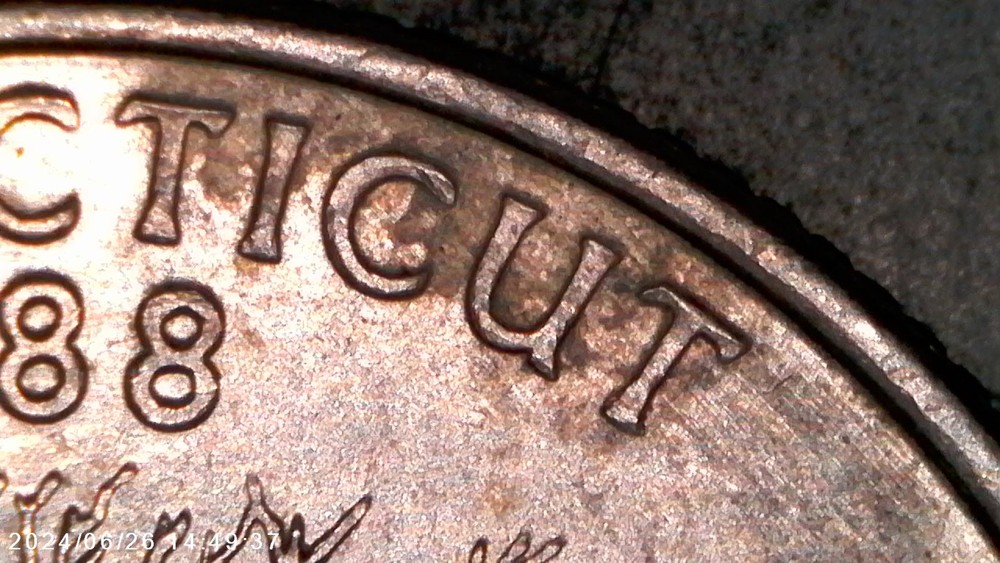 1999 D Connecticut State Quarter (DDR) ERROR COIN