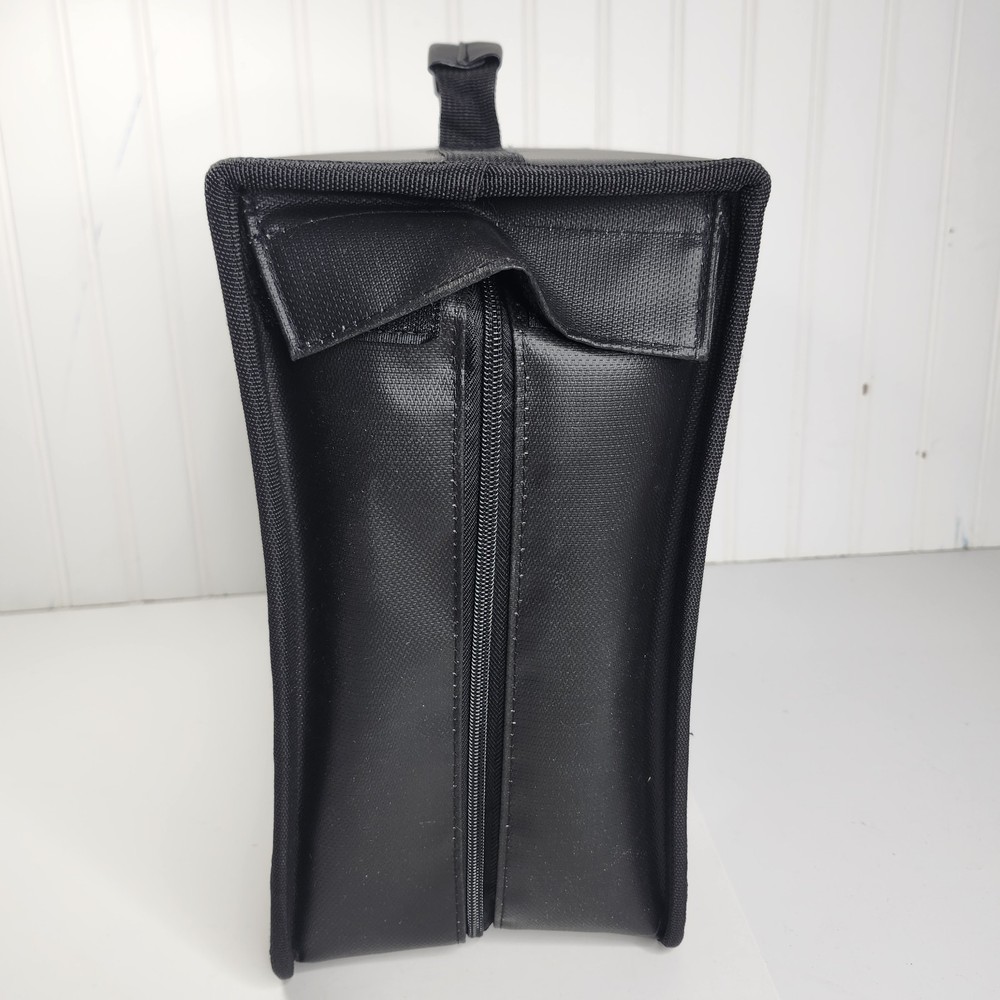 Fireproof CD/DVD Storage Case - 400 Capacity Organizer with Zipper & Handle
