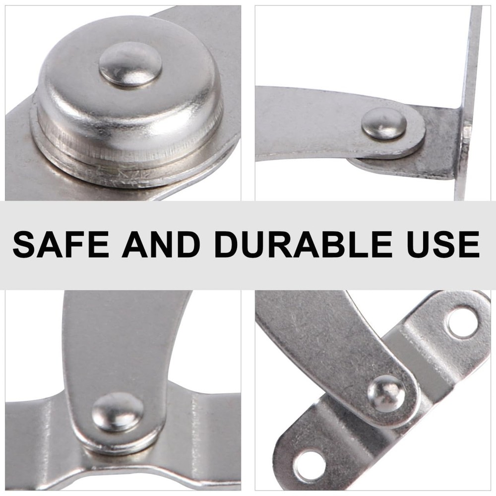 4 PCS Adjustable Stainless Steel Support Pull Rods Practical Support Hinges