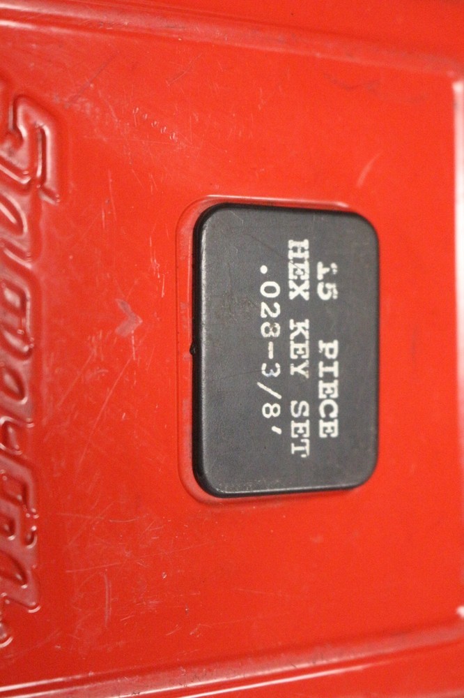 15 Pc Hex Key Set .023-3/8'