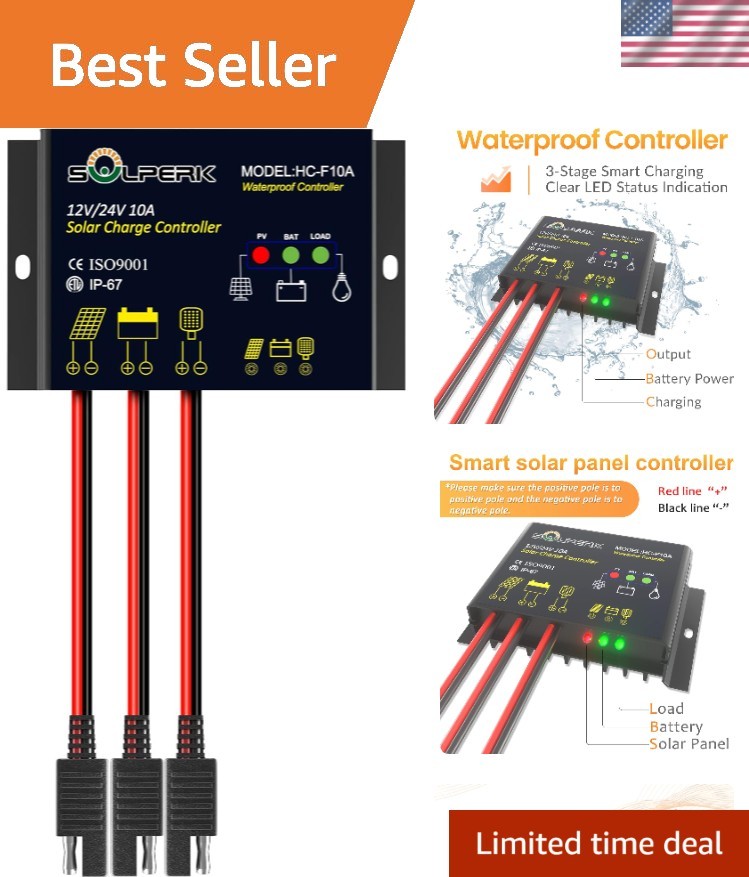 10A Intelligent Solar Controller for Efficient Energy Management - Easy Install