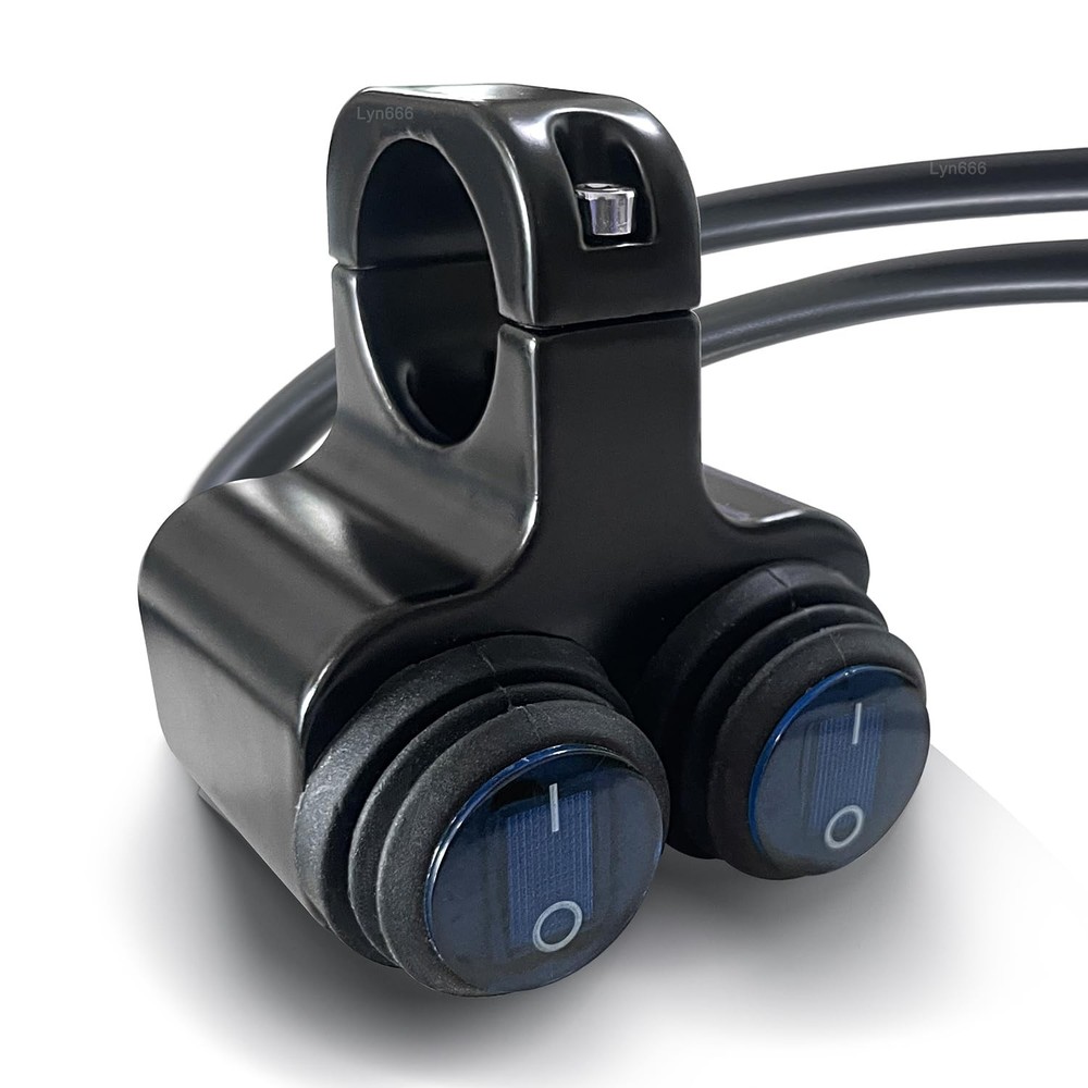 Motorcycle Handlebar Switch ATV Handlebar Light Switch Waterproof Double Cont...