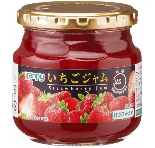 High grade Strawberry Jam spread 280g Kanpy from Japan