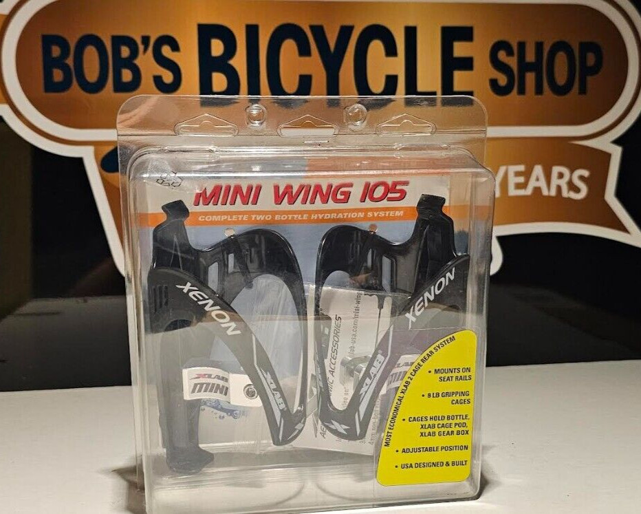 XLAB Mini Wing 105 Saddle Mounted Dual Water Bottle Carrier System