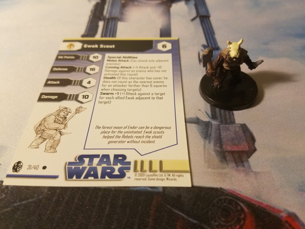 Star Wars Miniatures Imperial Entanglements 31 Ewok Scout