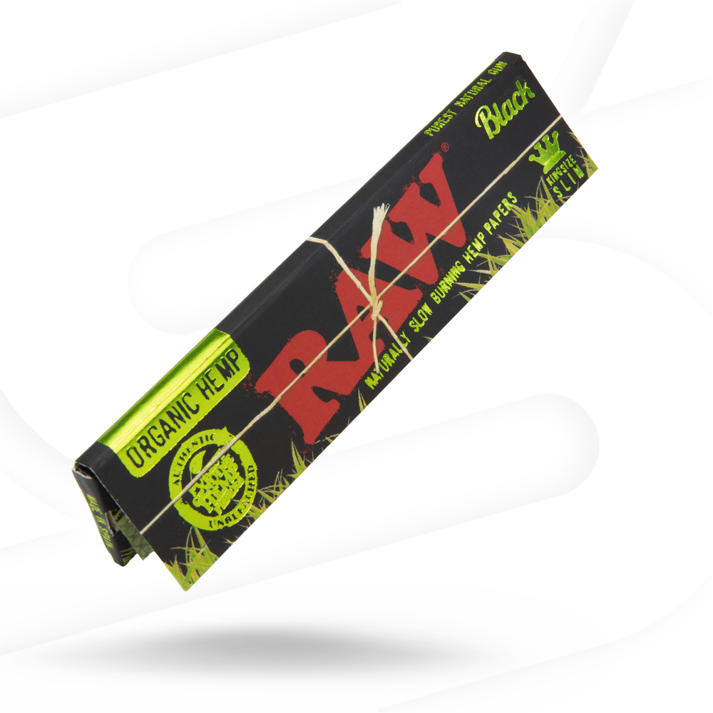 RAW Black King Size Slim Organic Hemp Rolling Papers
