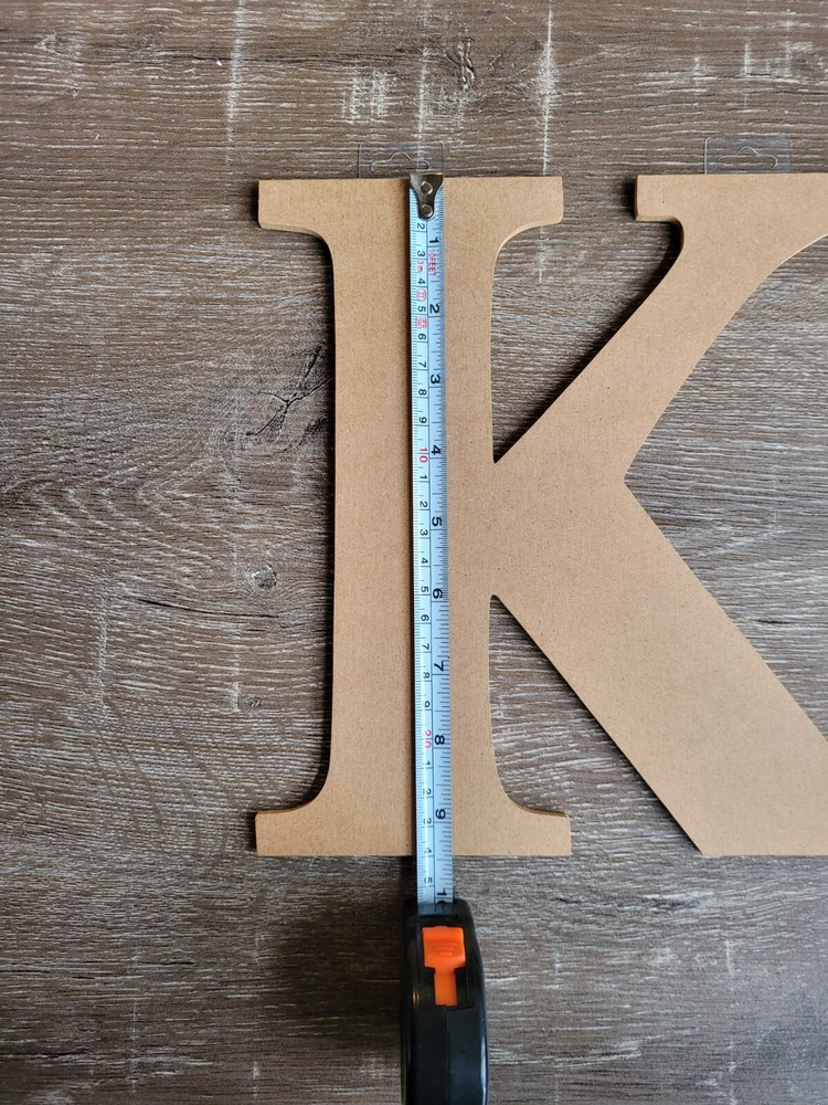 Chipboard Cut Out Initial "K" For Crafts