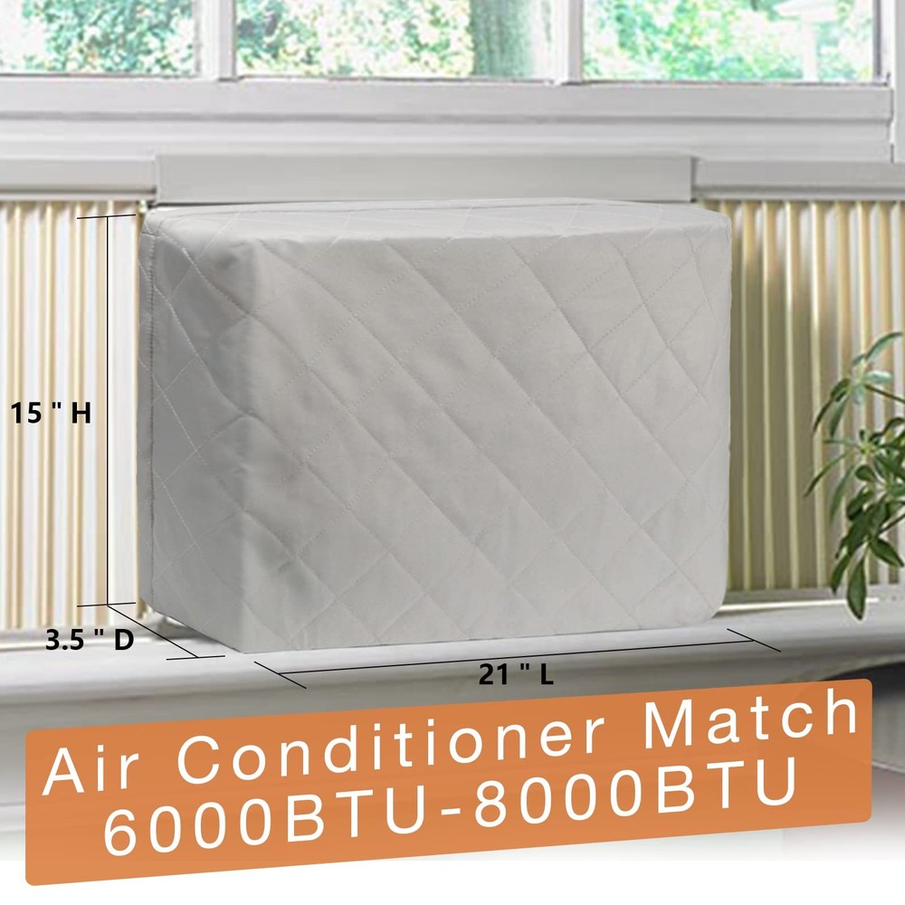 HOXHA 2 Pack Indoor Air Conditioner Cover for Window Units, Inside Window AC ...