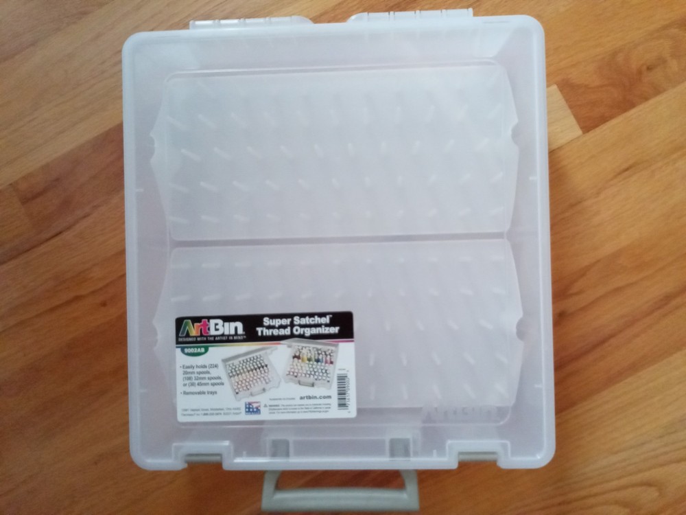Art Bin Super Satchel Thread Spool Organizer, removable trays ~ New