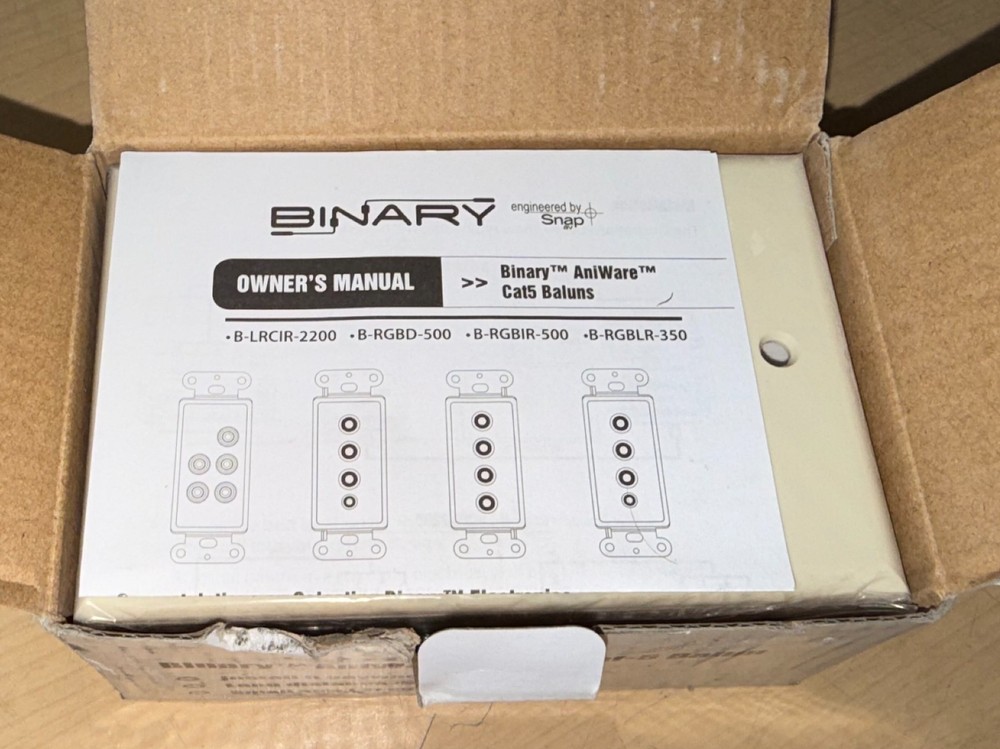 Binary Aniwarebox Cat-5 Balun B-LRCIR-2200