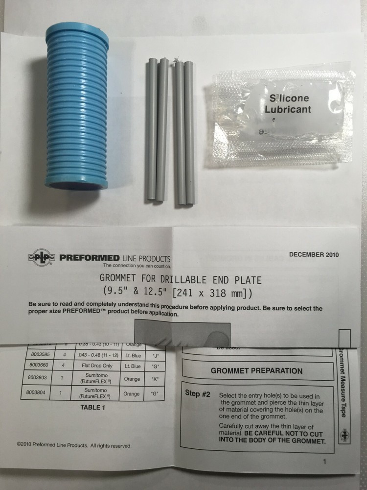 Preformed Line Products Grommet For Drillable End Plate 8003622