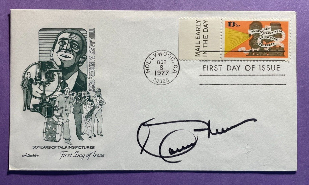 SIGNED CONNIE STEVENS FDC AUTOGRAPHED FIRST DAY COVER