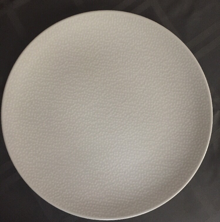 Noritake White On White WOW Snow Round Dinner Plate 11”