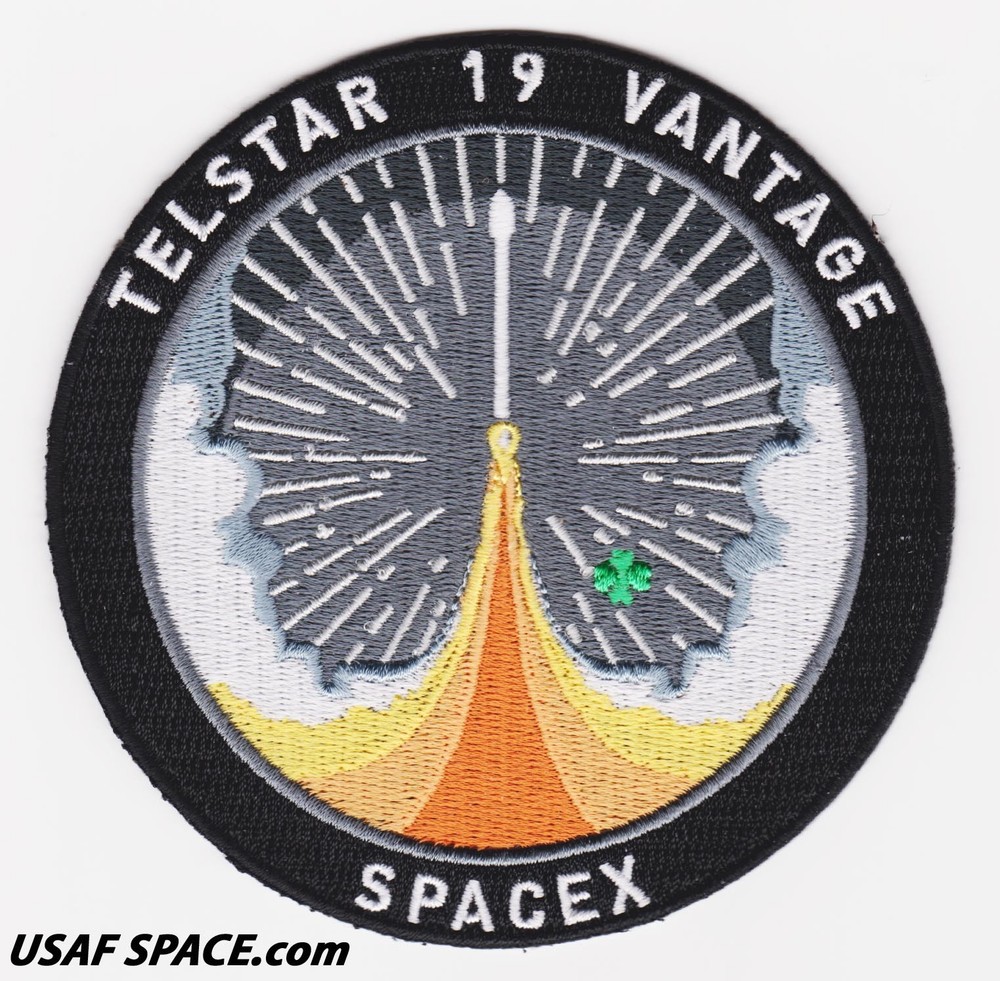 Authentic TELSTAR 19 VANTAGE - SPACEX FALCON 9 Launch - SATELLITE Mission PATCH