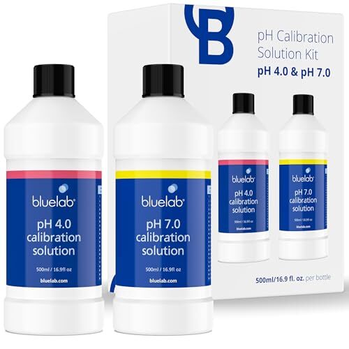 Bluelab pH 4.0 Calibration Solution 500 ml, pH 7.0 Calibration Solution 500