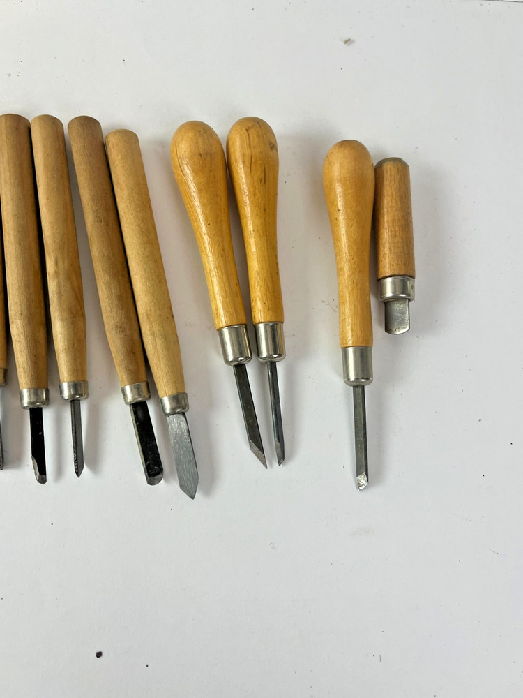 20 Wood Carving Hand Chisel Tool Set Professional Woodworking Gouges Buck Bros