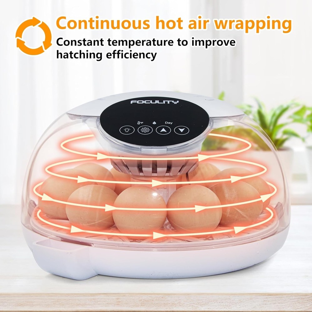 Automatic Egg Incubator Small Poultry Duck Hatcher Smart Turning Hatching Eggs