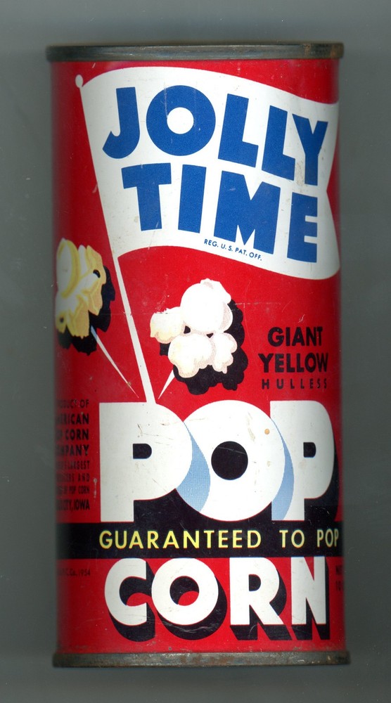 1954 Unopened Jolly Time Popcorn Can