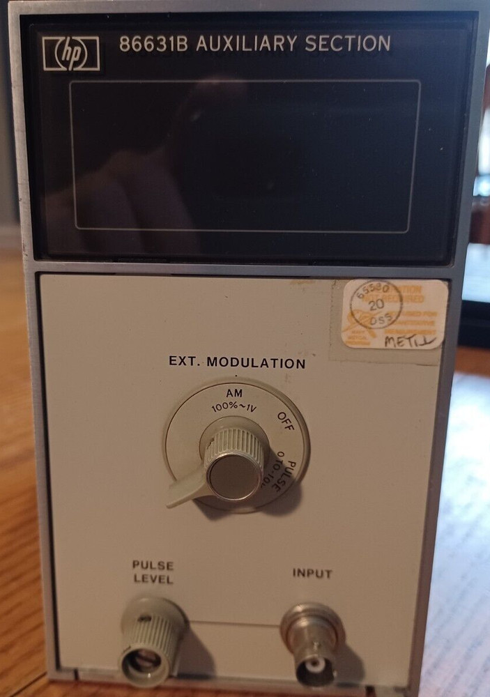 Hewlett Packard HP 86631B Auxiliary Section Plug-In Module System