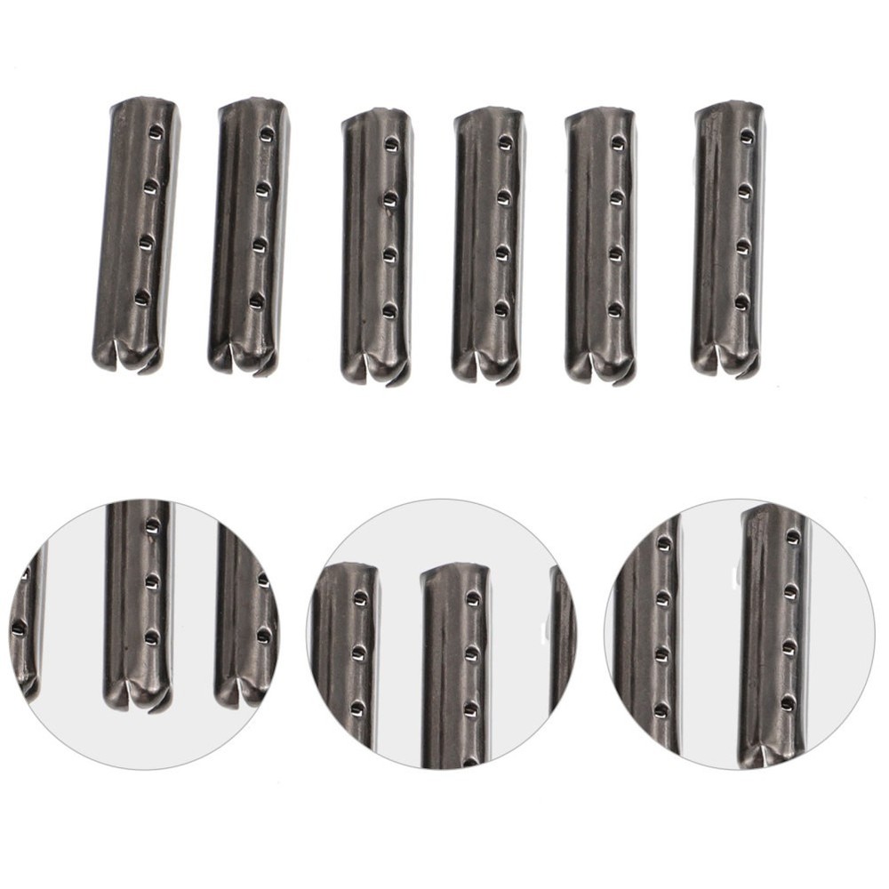 200 Pcs Shoe Lace Tip Tips Replacement End Repair Metal