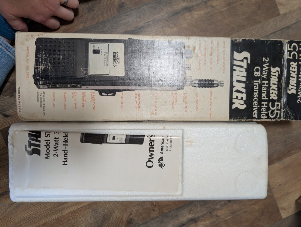 Rare Stalker 52 2-way Hand Held CB Transceiver