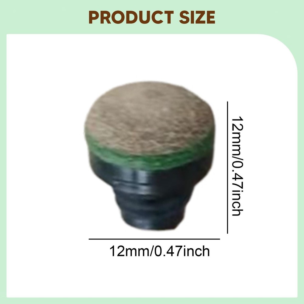 10Pcs Pool Cue Tips Screw on Snooker Pool Cue Tips
