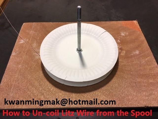 Litz wire 25/38 for High-frequency Equiment coil, Single layer insulation, 100'