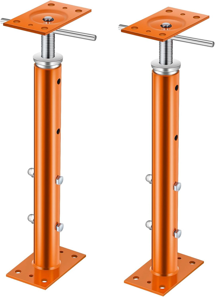 Adjustable Jack Post Set, 19"-36" Height, 11023 Lbs Capacity, Orange