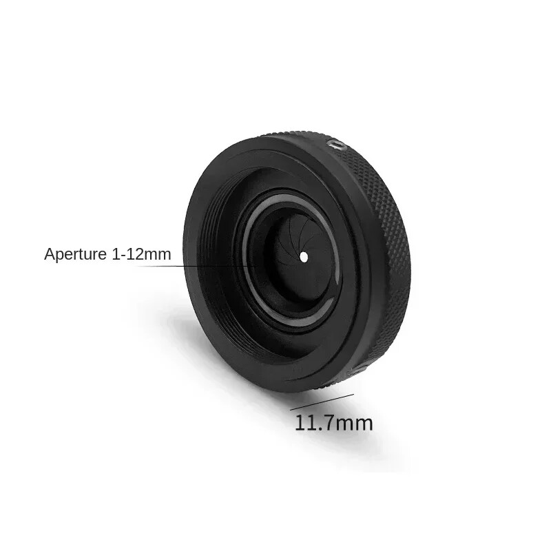 1-12mm Manual Aperture Adjustable Mechanical Iris Diaphragm with SM1 Thread