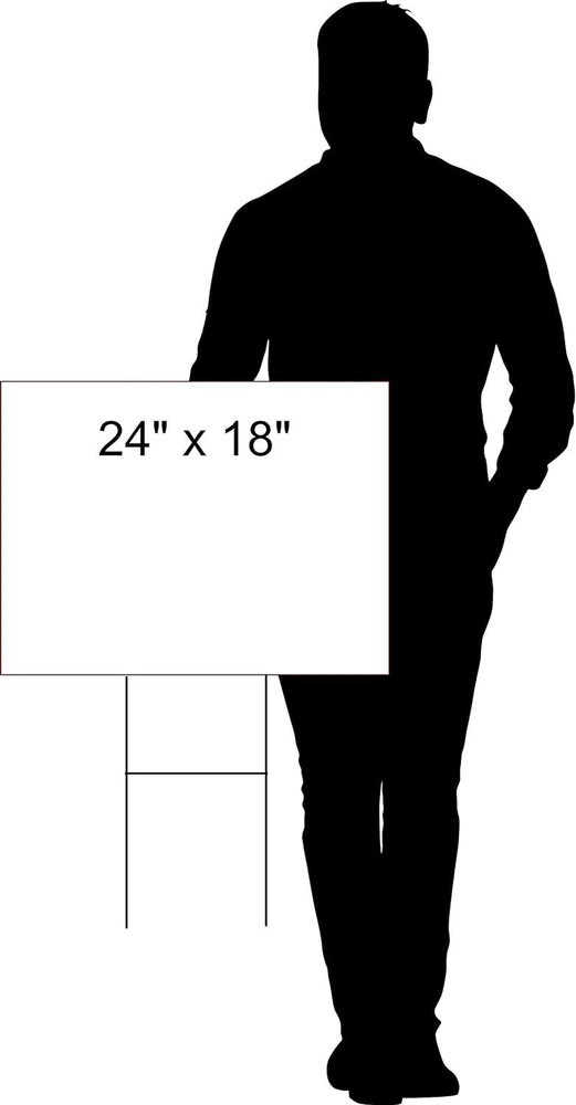 NOTICE LOADING ONLY Double Sided Yard Sign ROAD SIGN with Stand