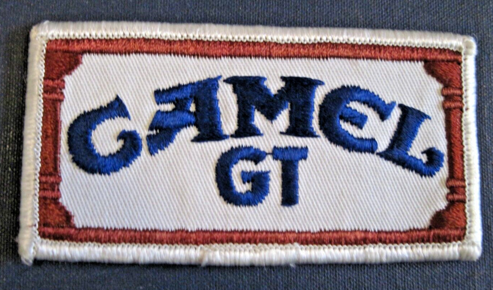 Vintage Camel GT racing auto patch 4" - NOS