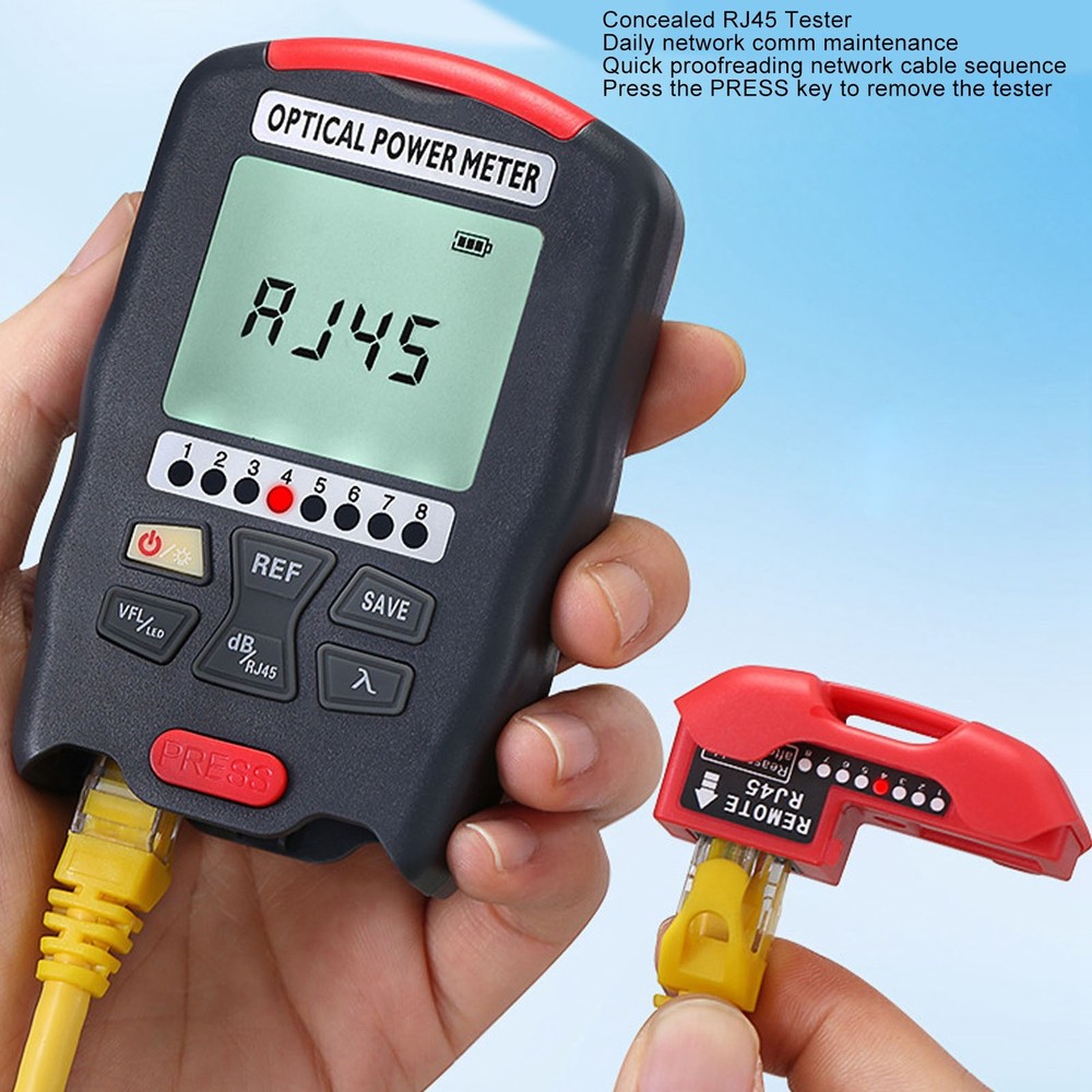 3 In 1 Optical Power Meter Sensitive Quick Response For Network Technicians Use