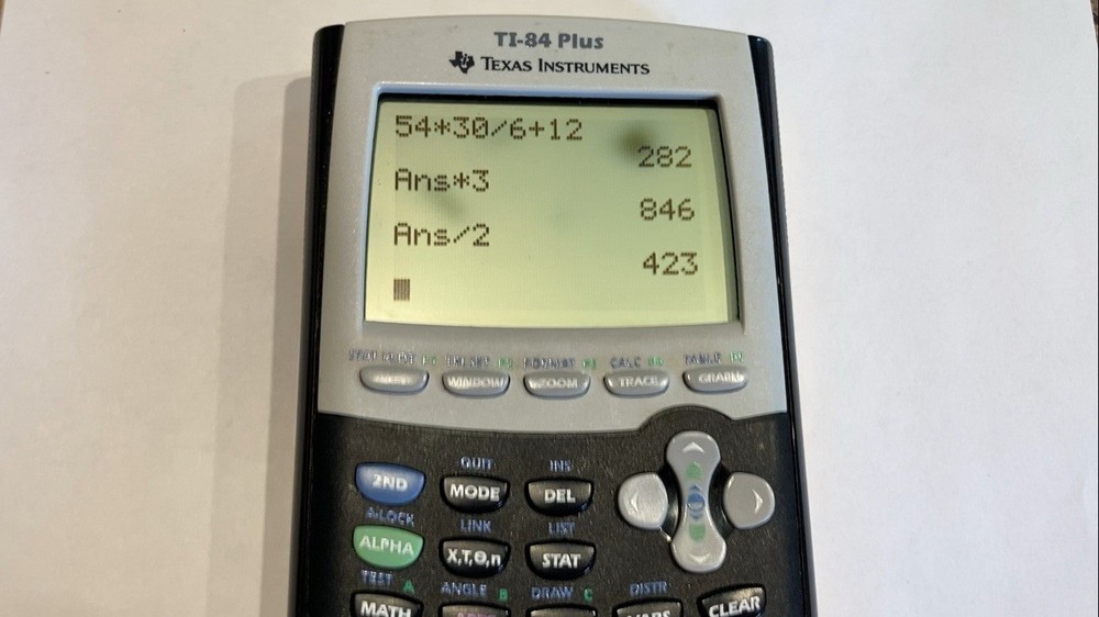 Texas Instruments TI-84 Plus Graphing Calculator - Black