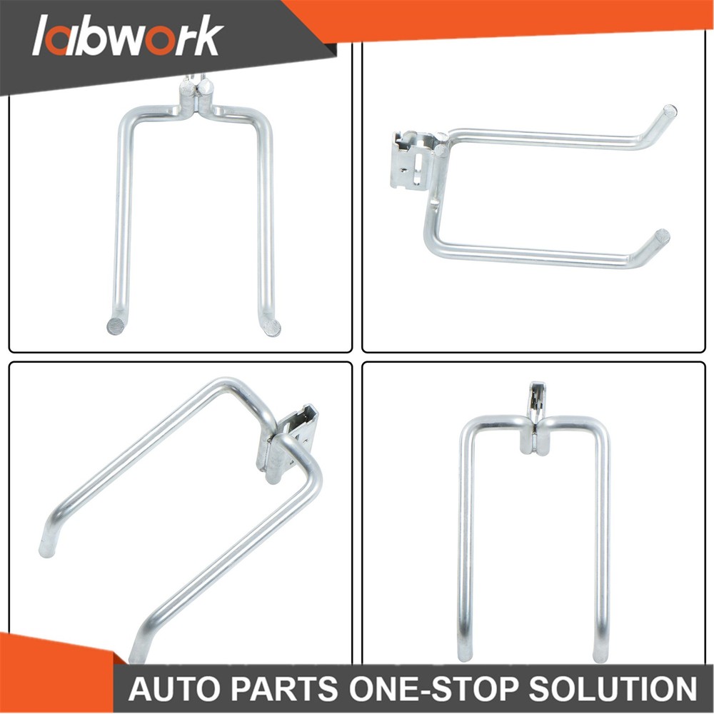 Labwork E-Track Storage Kit 2× Dual Arm E-Track Hooks 2 x 1ft E-Track Sections