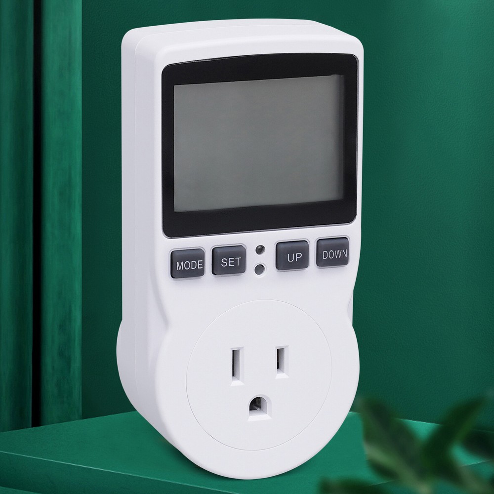 Digital Thermostat Outlet Plug Temperature Controller Outlet Socket 15A 1800W