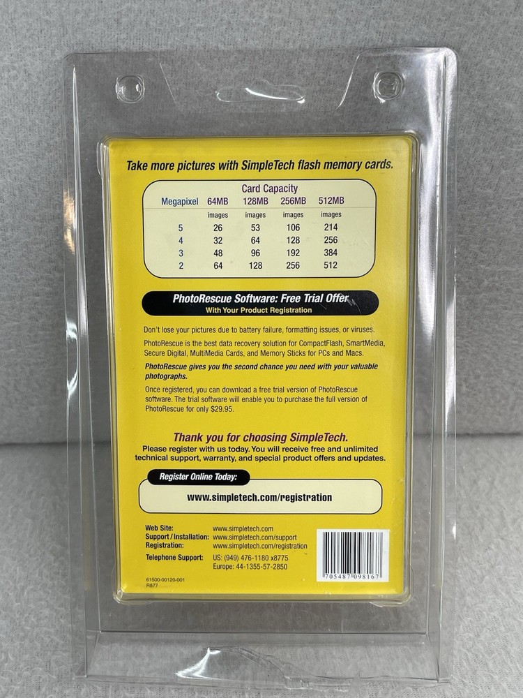 Digital Media Simple Tech Compact Flash Memory Card (128MB)