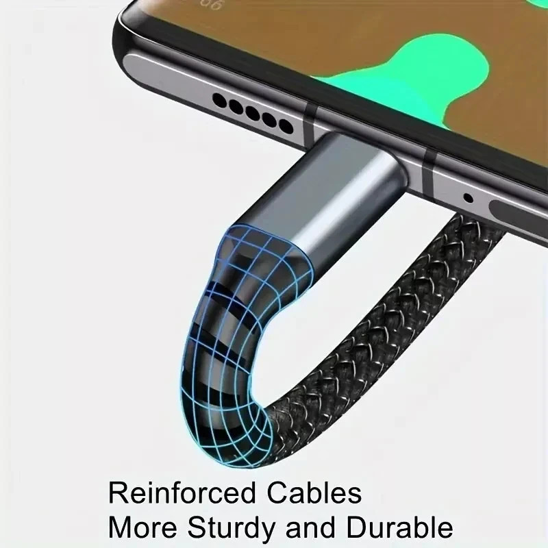 ANDROID 3 in 1 Fast Charging Cable Charger Cord For Type C Micro ✅ ANDROID ONLY