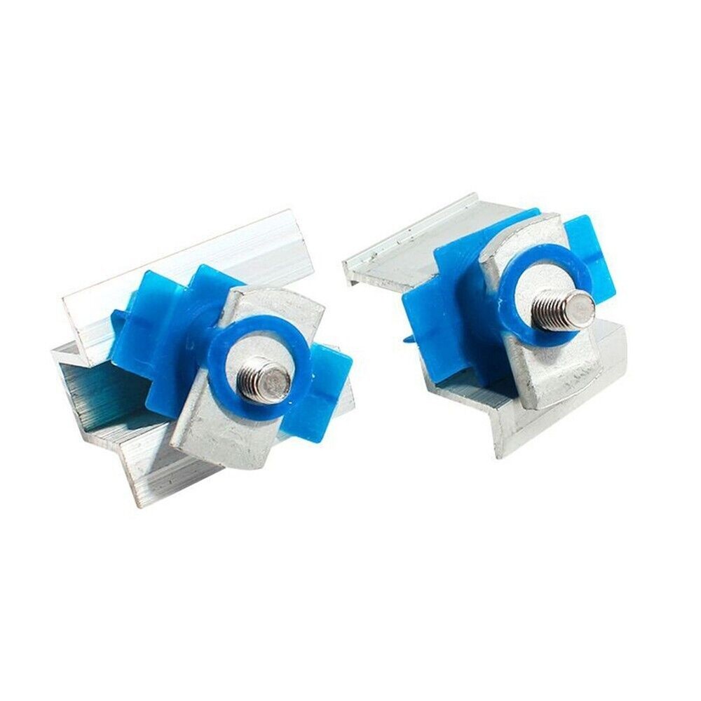 12X Solar Panel Bracket Clamps Module Clamp Solar Panel Holder For Mounting Rail