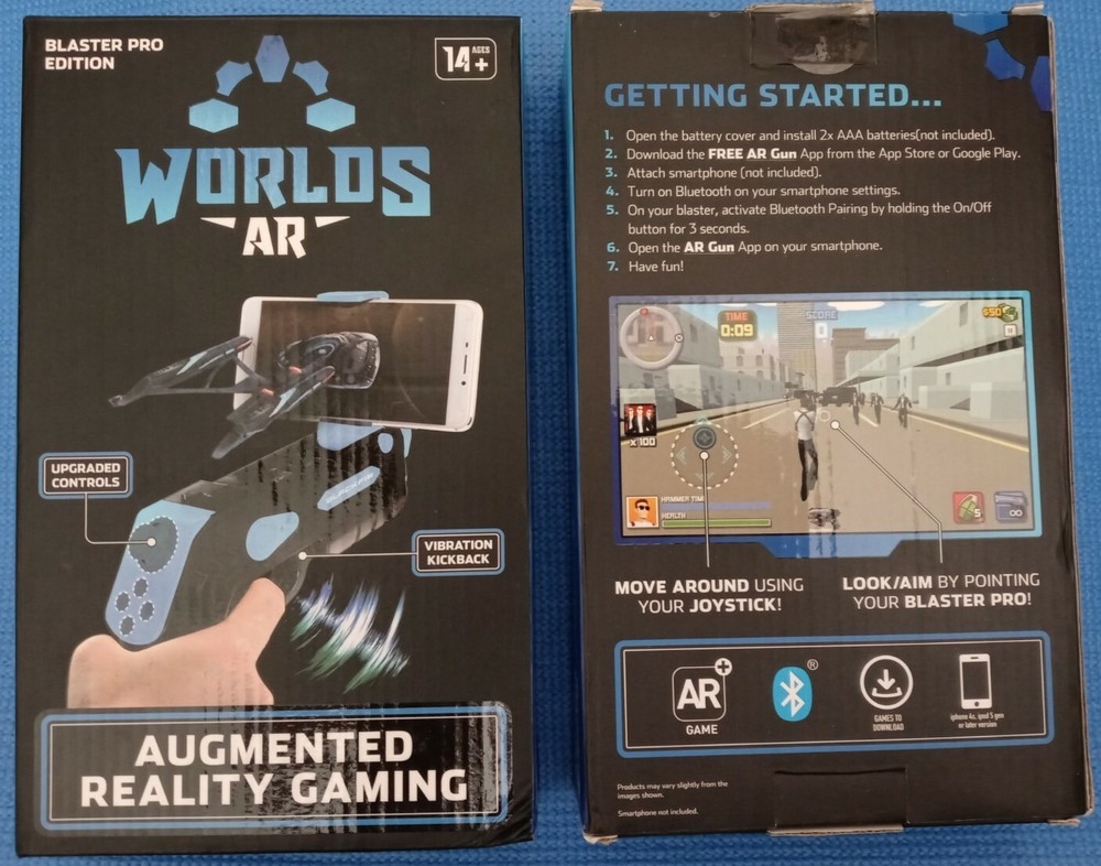 Worlds AR Augmented Reality Gaming Blaster Pro Edition