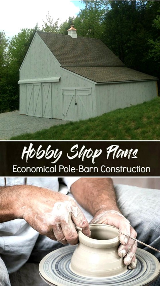 14 Hobby Barn Designs - Complete Pole-Barn Construction Plans (S2)