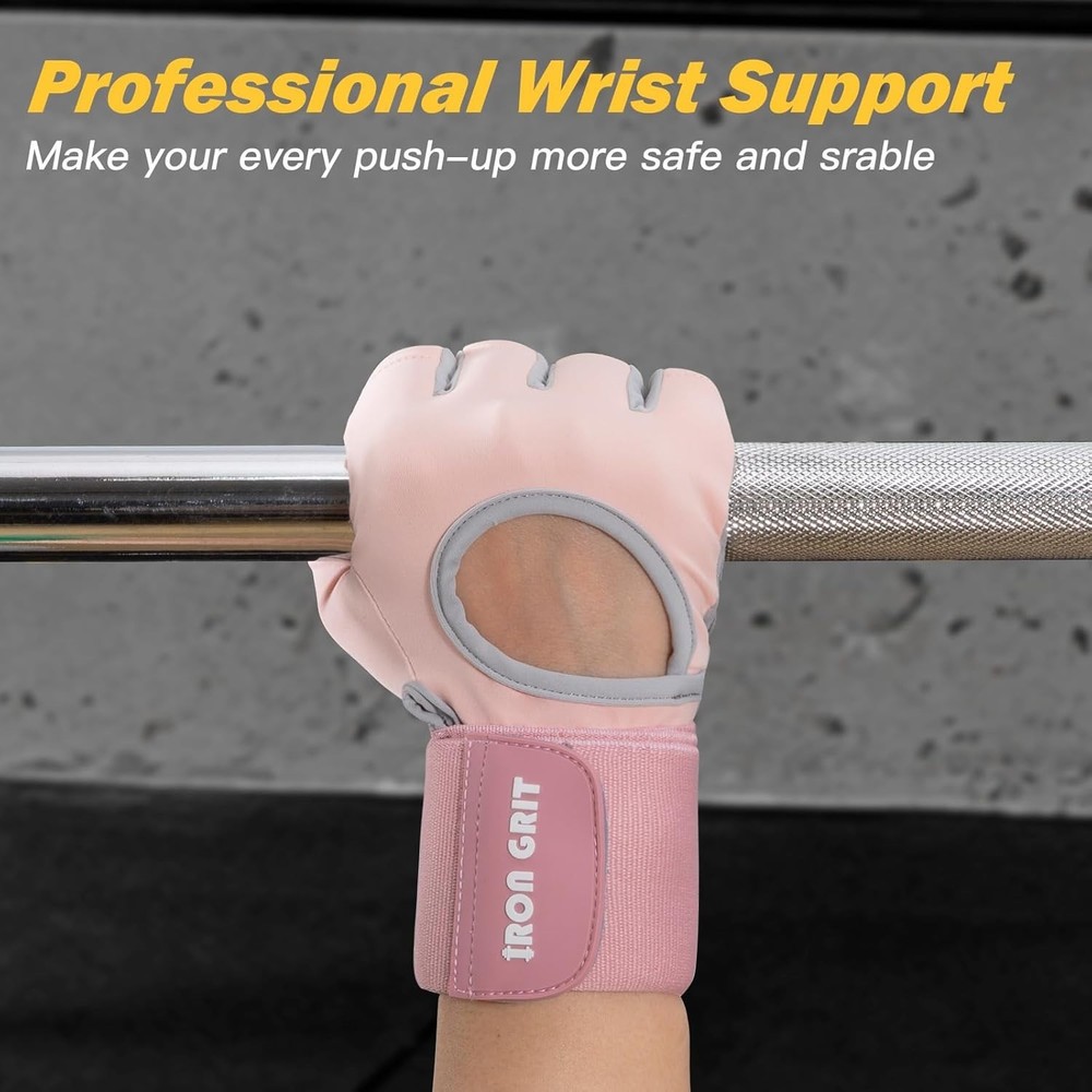 Universal Fit Exercise Gloves for Weightlifting & Pull-Ups - Lightweight Design