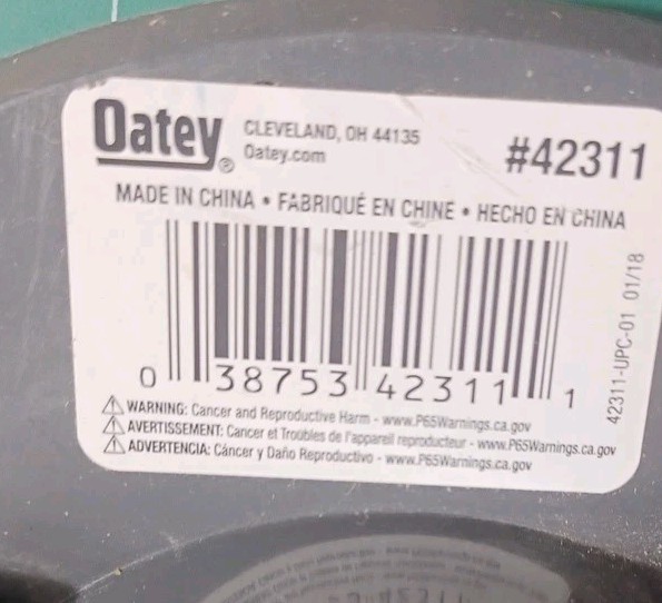 Oatey Shower Drain PVC Gray 42311 - Missing Grate