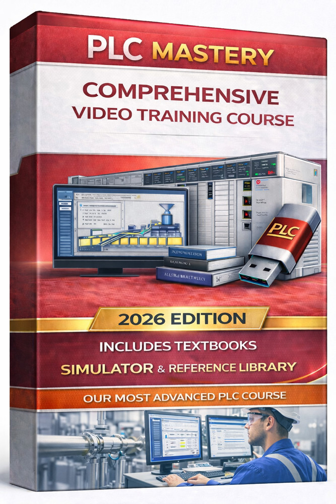 PLC Training MASTERY Course | COMPREHENSIVE Video Training & Books USB 2026 Edit