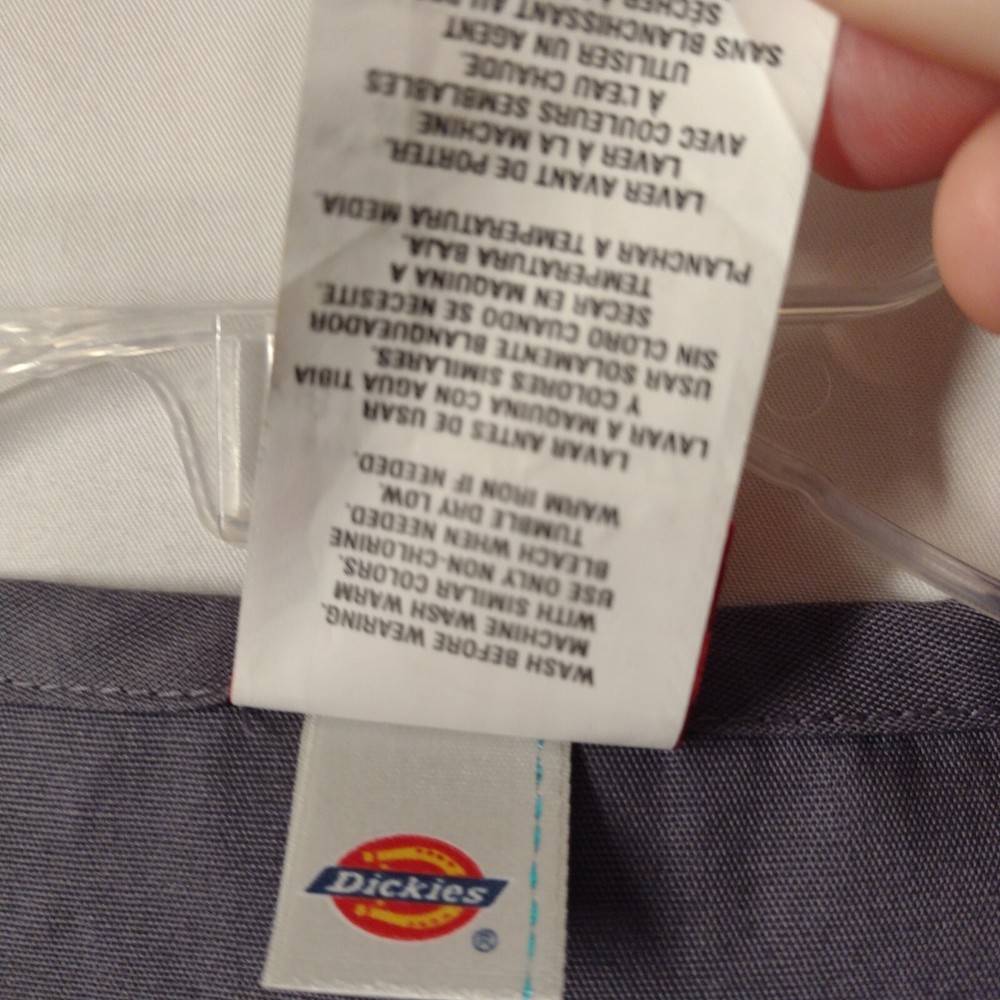 Dickies - EDS - Grey Scrub Top - Unisex Size Small - New With Tags