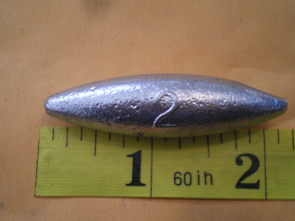15 SLENDER SHAPE LURE BODIES/SLIP SINKER 2 OZ. "MAKE SPINNERS"
