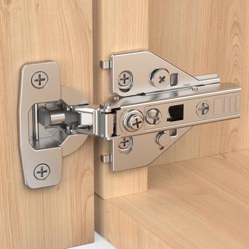 Pack Cabinet Hinges, Face Frame & Frameless, 4D Adjustment, Full Overlay 50