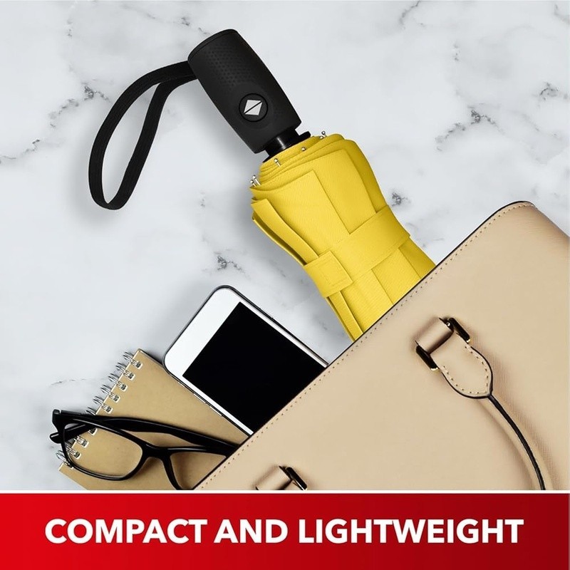 Compact Windproof Travel Umbrella Automatic Open Close Lightweight Waterproof US